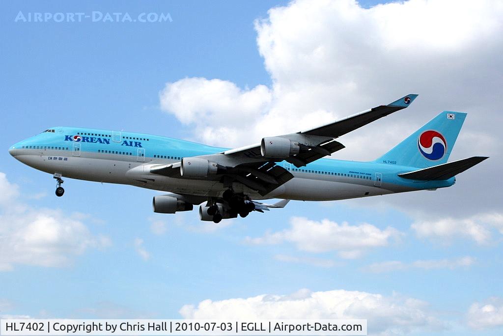 HL7402, 1998 Boeing 747-4B5 C/N 26407, Korean Air