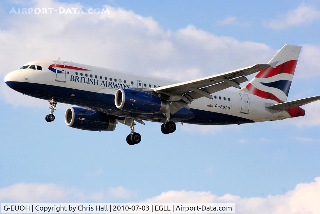 G-EUOH, 2001 Airbus A319-131 C/N 1604, British Airways