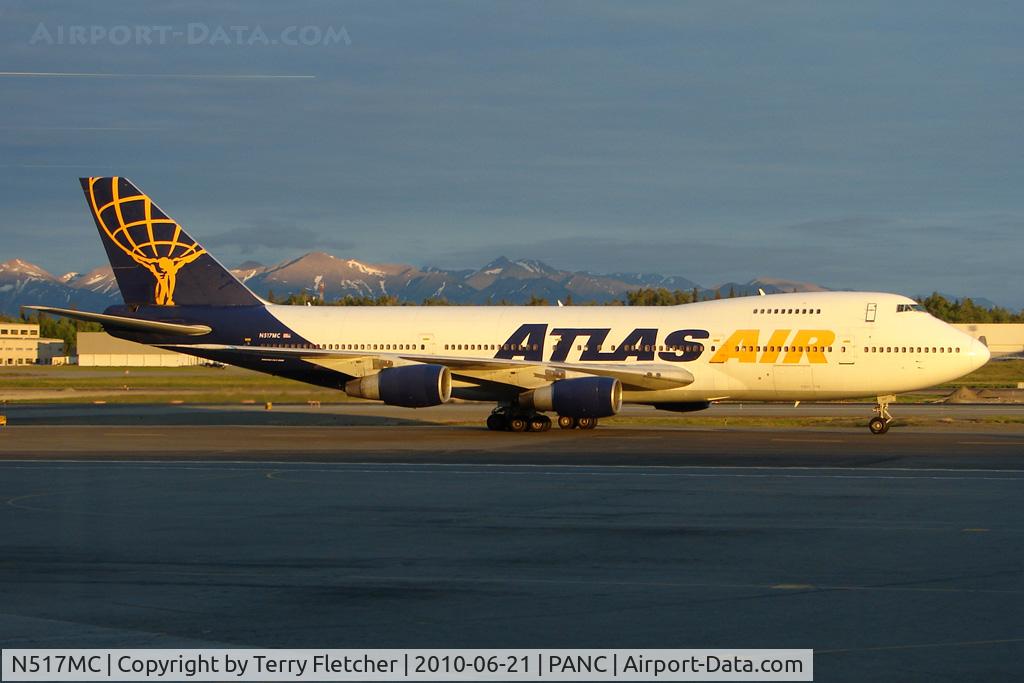 N517MC, 1985 Boeing 747-243B C/N 23300, Atlas Air Cargo 1985 Boeing 747-243B, c/n: 23300 at Anchorage