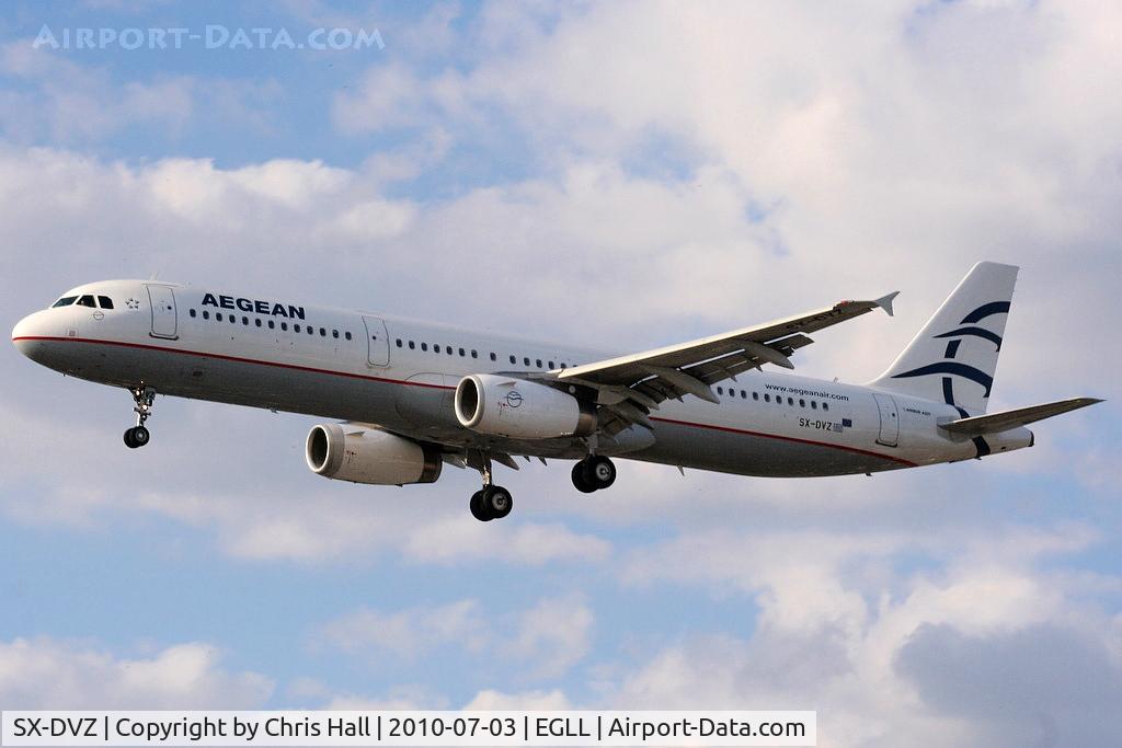 SX-DVZ, 2009 Airbus A321-231 C/N 3820, Aegean Airlines