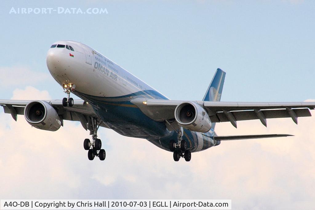 A4O-DB, 2009 Airbus A330-343 C/N 1044, Oman Air Airbus A330-343(X)