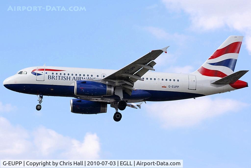 G-EUPP, 2000 Airbus A319-131 C/N 1295, British Airways