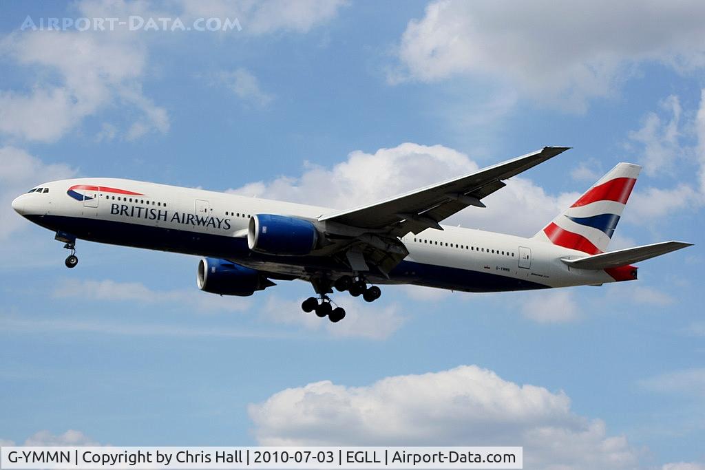 G-YMMN, 2001 Boeing 777-236 C/N 30316, British Airways
