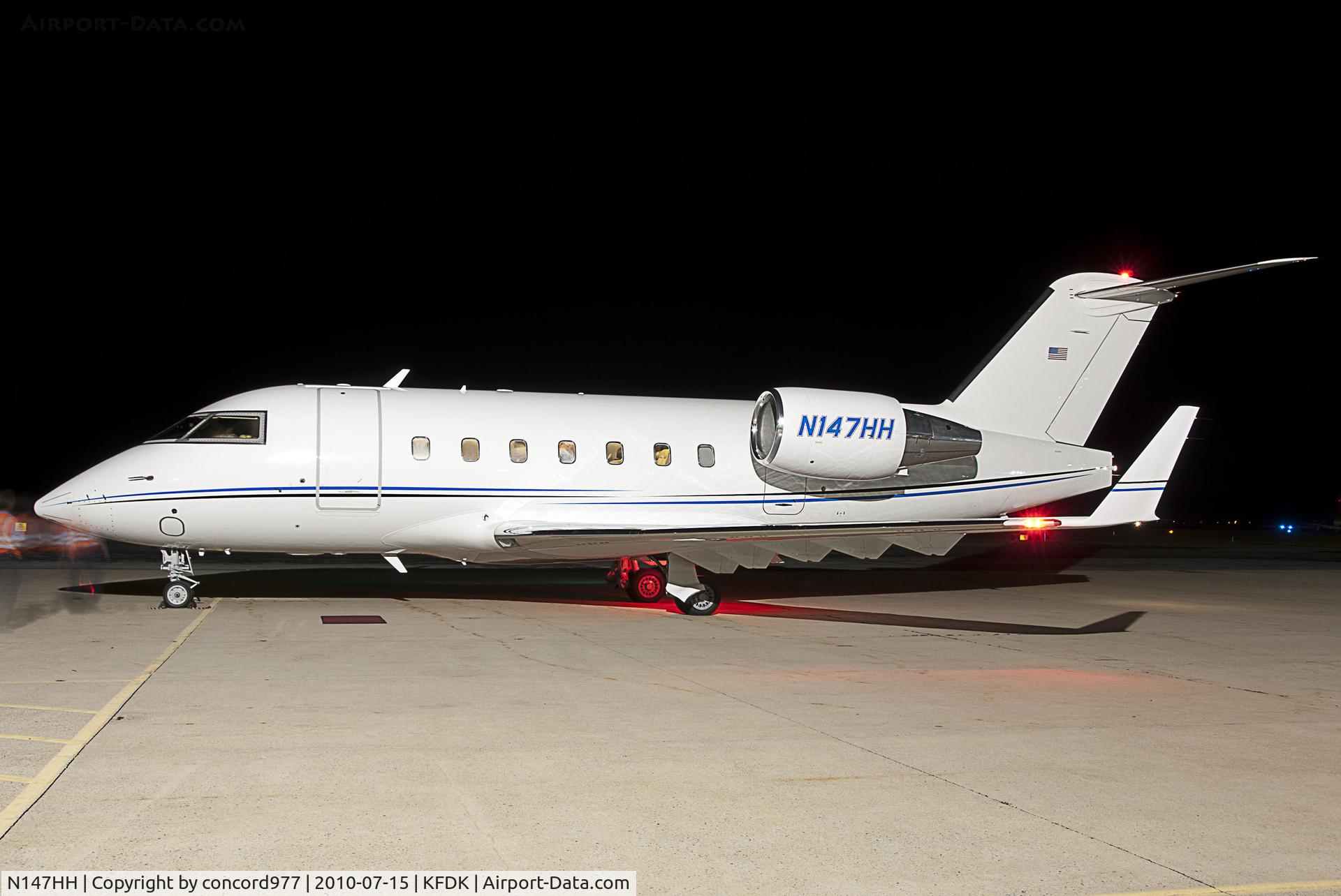 N147HH, 1997 Canadair Challenger 601-3A (CL-600-2B16) C/N 5123, Seen at KFDK on 7/15/2010