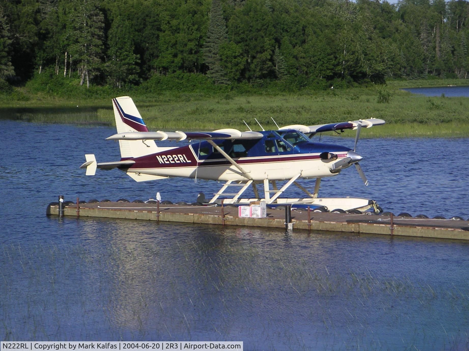N222RL, 1964 De Havilland Canada DHC-2 Beaver Mk.3 C/N 1570, Alaska West Air Dehavilland DHC-2, N222RL docked at 2R3 (Island Lake-Kenai, AK).