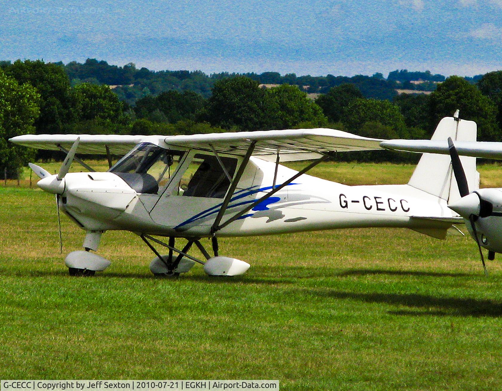 G-CECC, 2006 Comco Ikarus C42 FB80 C/N 0607-6832, Parked at Headcorn