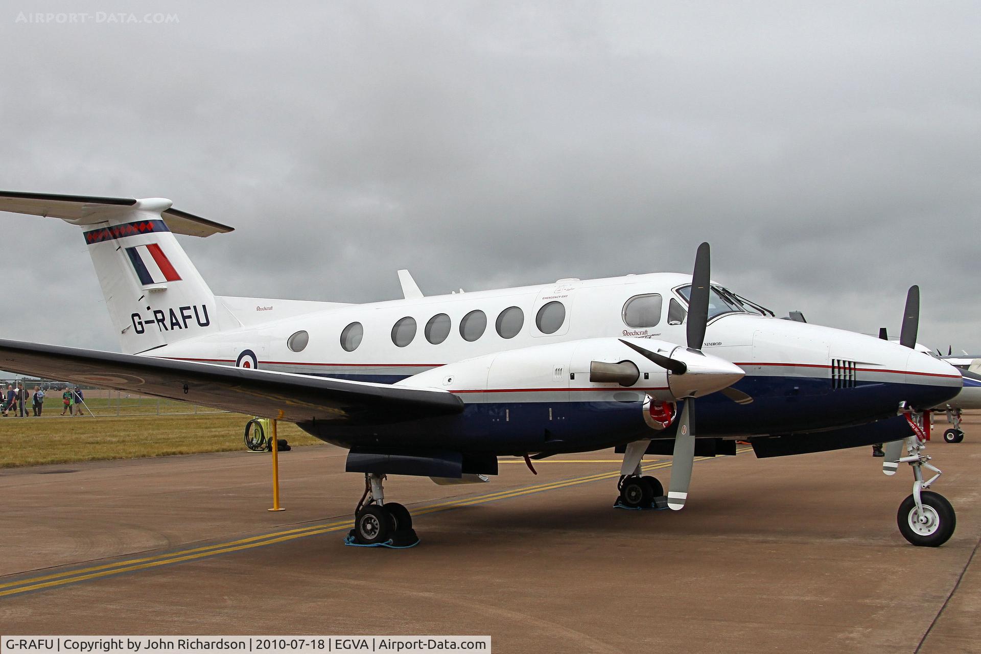 G-RAFU, 2009 Hawker Beechcraft B200GT Super King Air C/N BY-90, On Static Display at Fairford