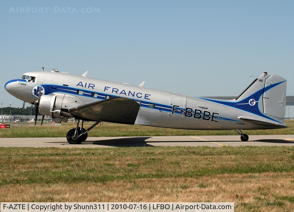 F-AZTE, 1943 Douglas C-47A-1-DL  Skytrain C/N 9172, Now in full retro Air France c/s on left side...