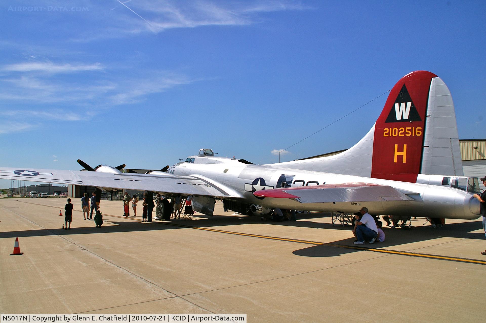 N5017N, 1944 Lockheed/Vega (Boeing) B-17G-105-VE Flying Fortress C/N 8649, Sitting on the PS Air ramp on display.
