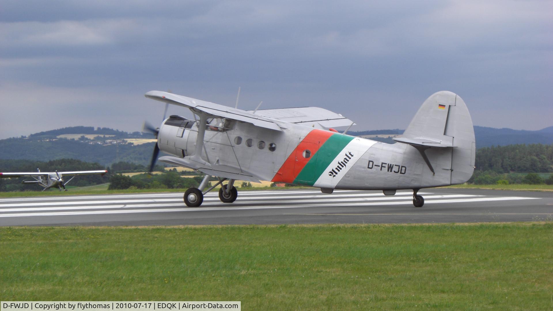D-FWJD, 1969 Antonov An 2 C/N 1G98-51, An-2 Kulmbach