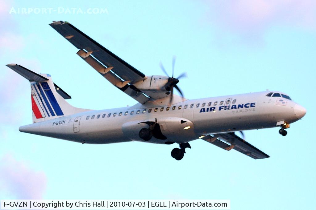 F-GVZN, 1998 ATR 72-212A C/N 563, Airlinair operating for Air France