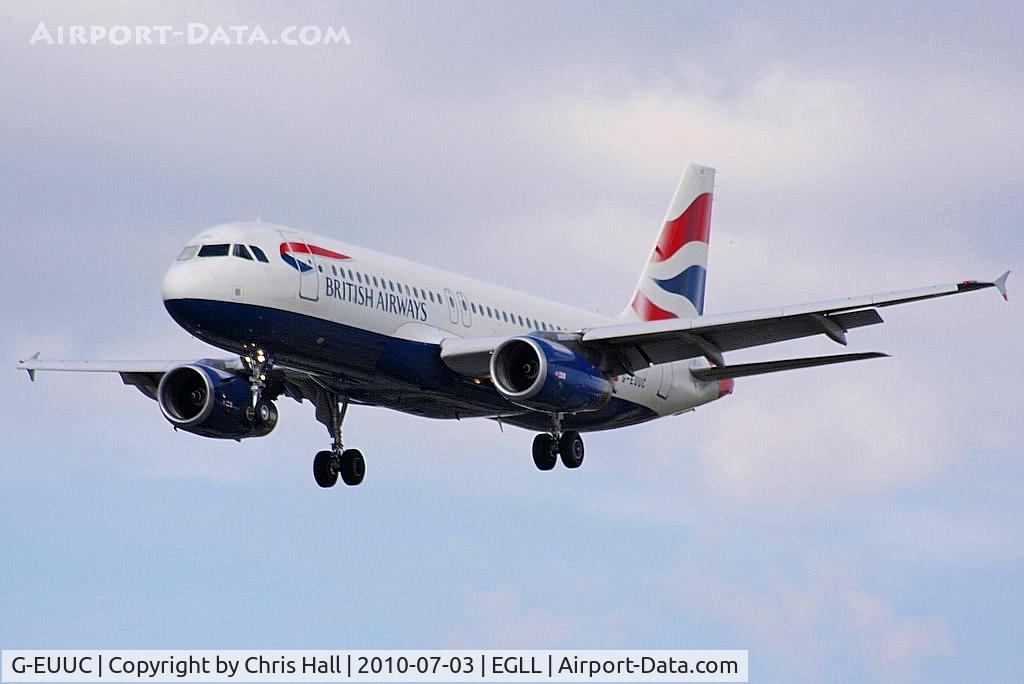 G-EUUC, 2001 Airbus A320-232 C/N 1696, British Airways