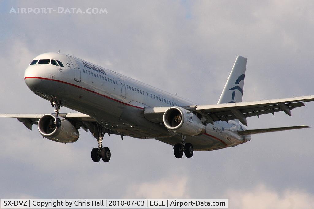 SX-DVZ, 2009 Airbus A321-231 C/N 3820, Aegean Airlines