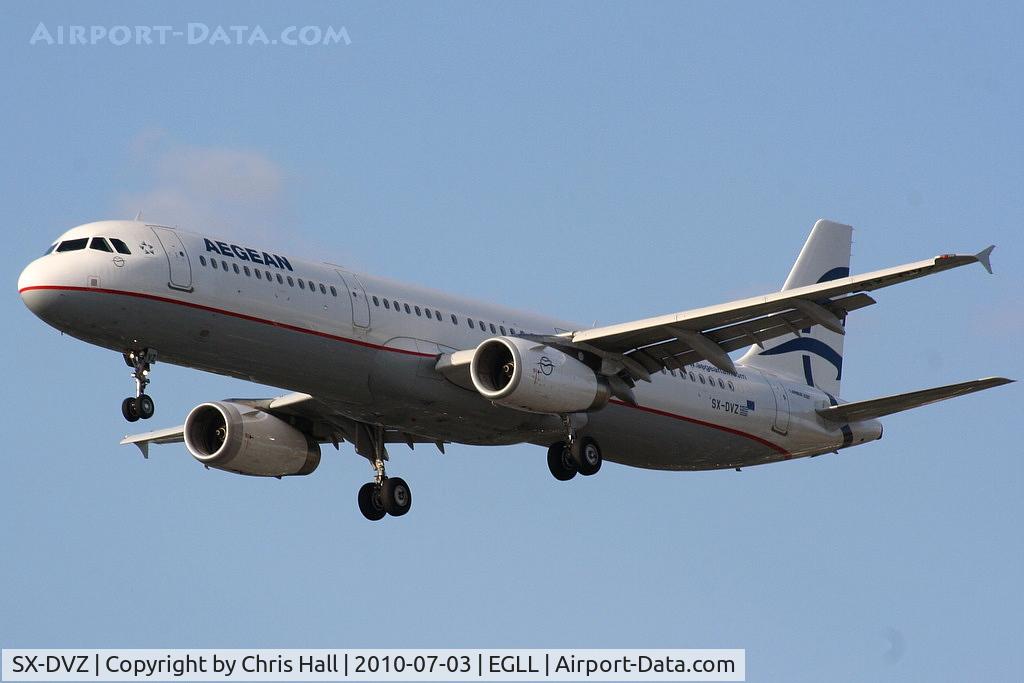 SX-DVZ, 2009 Airbus A321-231 C/N 3820, Aegean Airlines