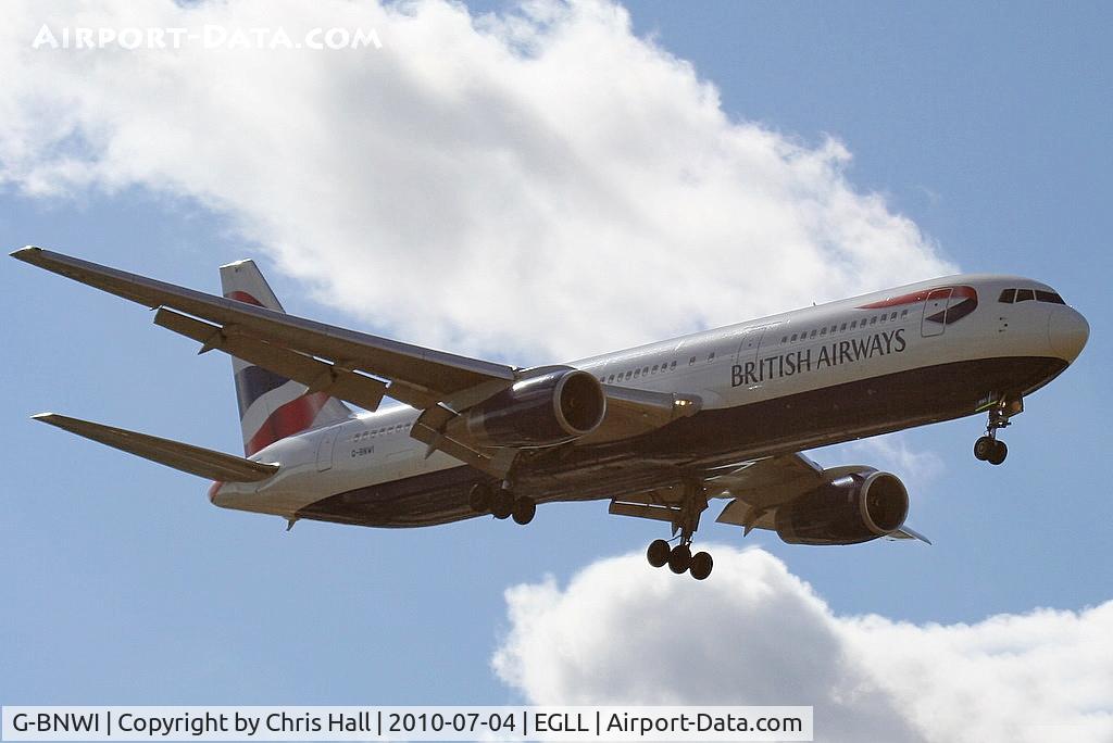 G-BNWI, 1990 Boeing 767-336 C/N 24341, British Airways