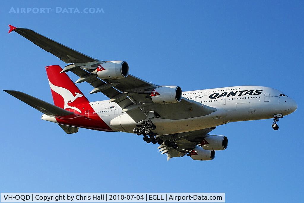 VH-OQD, 2008 Airbus A380-842 C/N 026, Qantas