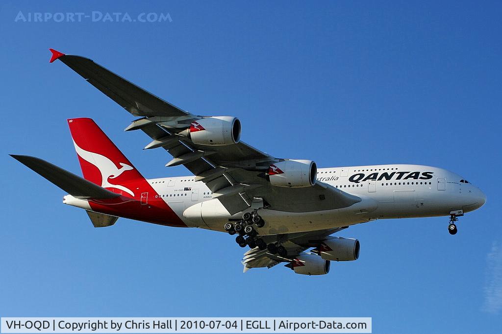 VH-OQD, 2008 Airbus A380-842 C/N 026, Qantas