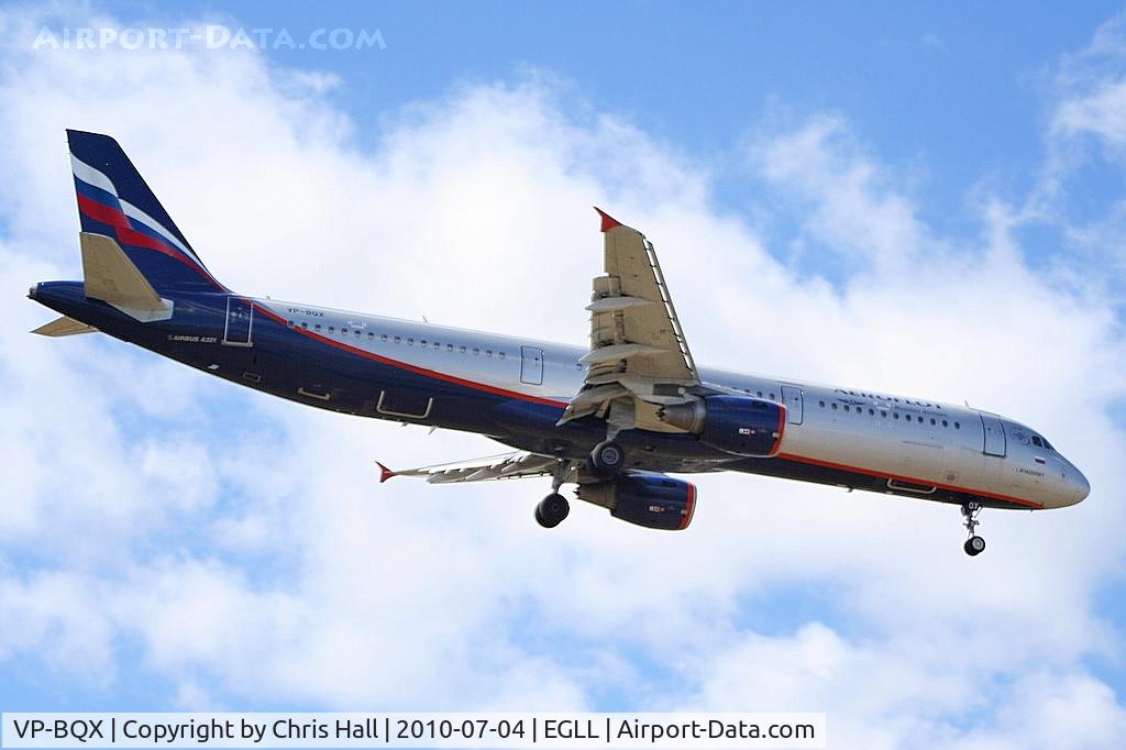 VP-BQX, 2006 Airbus A321-211 C/N 2957, Aeroflot