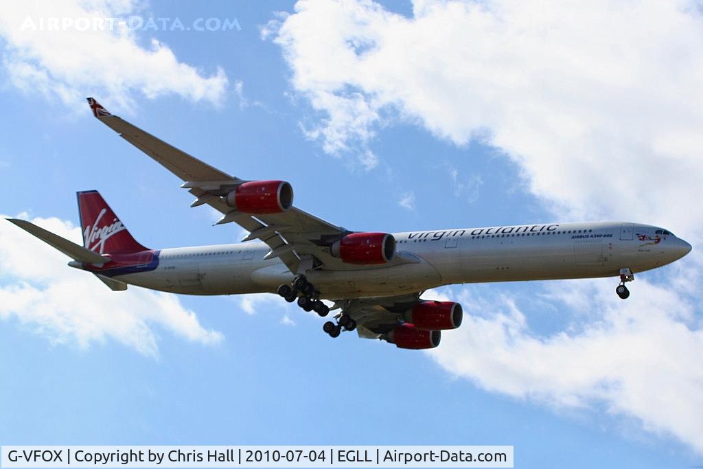 G-VFOX, 2002 Airbus A340-642 C/N 449, Virgin Atlantic Airways