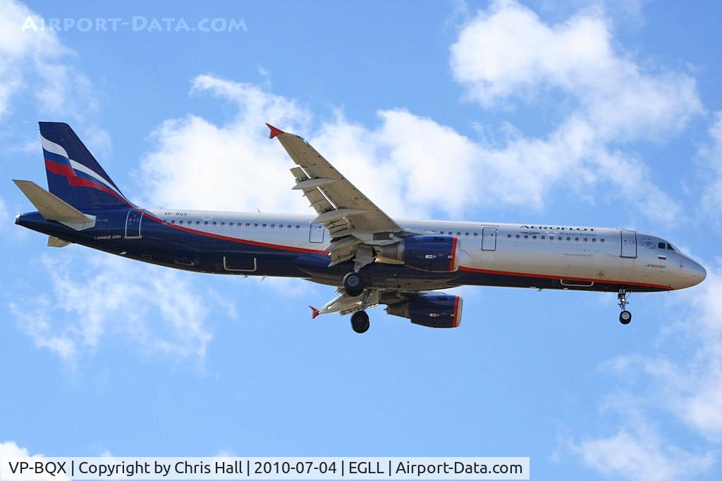 VP-BQX, 2006 Airbus A321-211 C/N 2957, Aeroflot