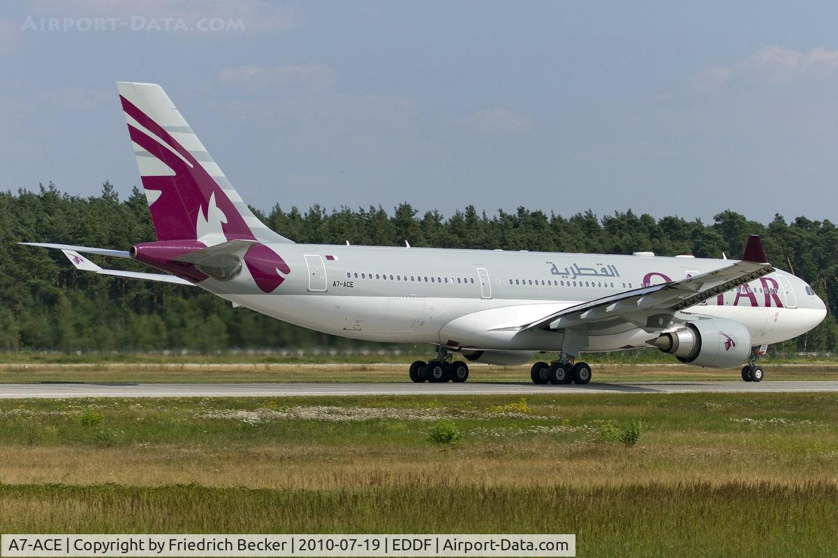 A7-ACE, 2004 Airbus A330-203 C/N 571, departing via RW18W