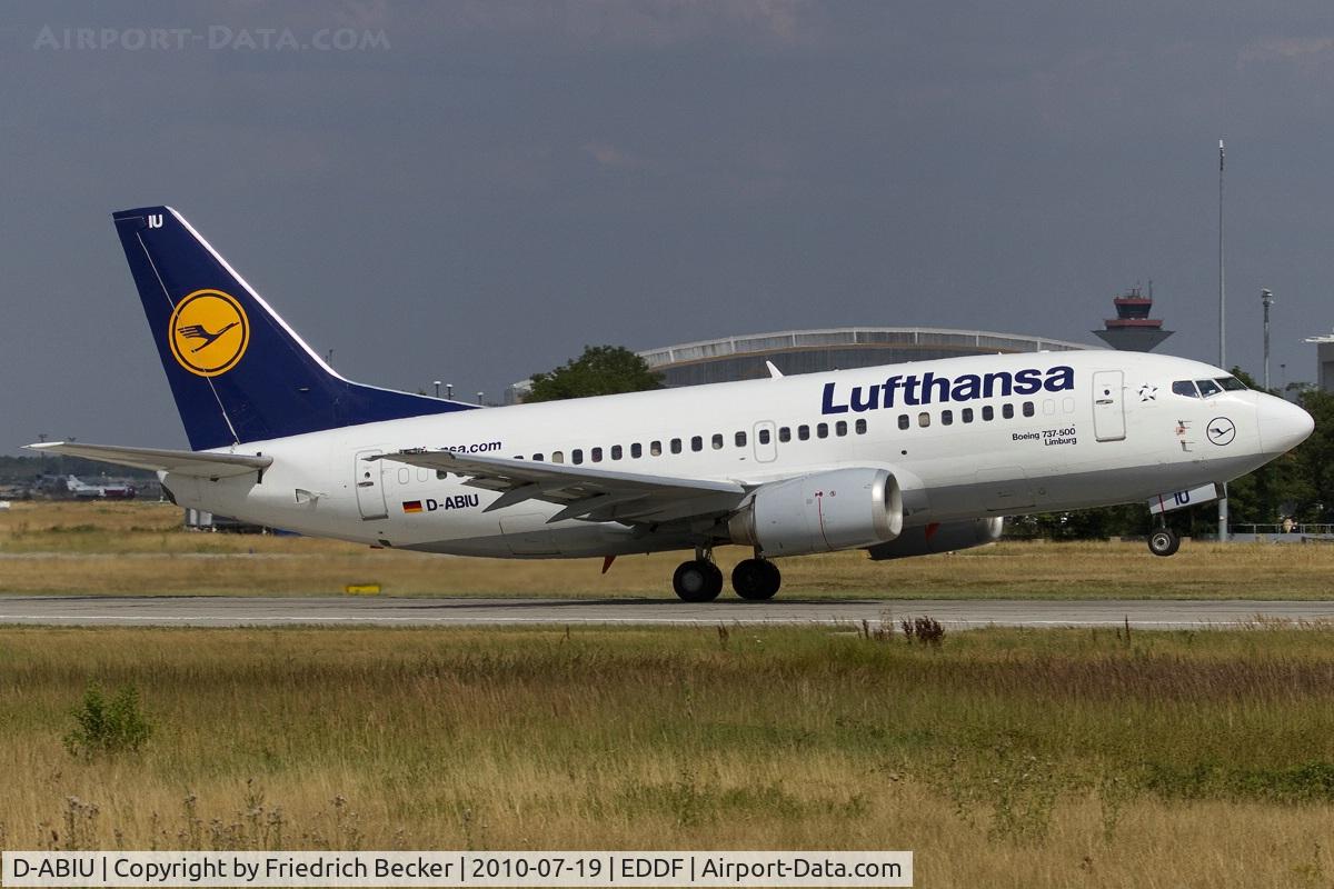 D-ABIU, 1991 Boeing 737-530 C/N 24944, rotating while departing via RW18W