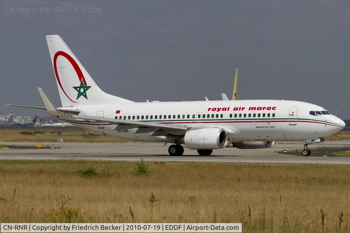 CN-RNR, 2000 Boeing 737-7B6 C/N 28986, departing via RW18W