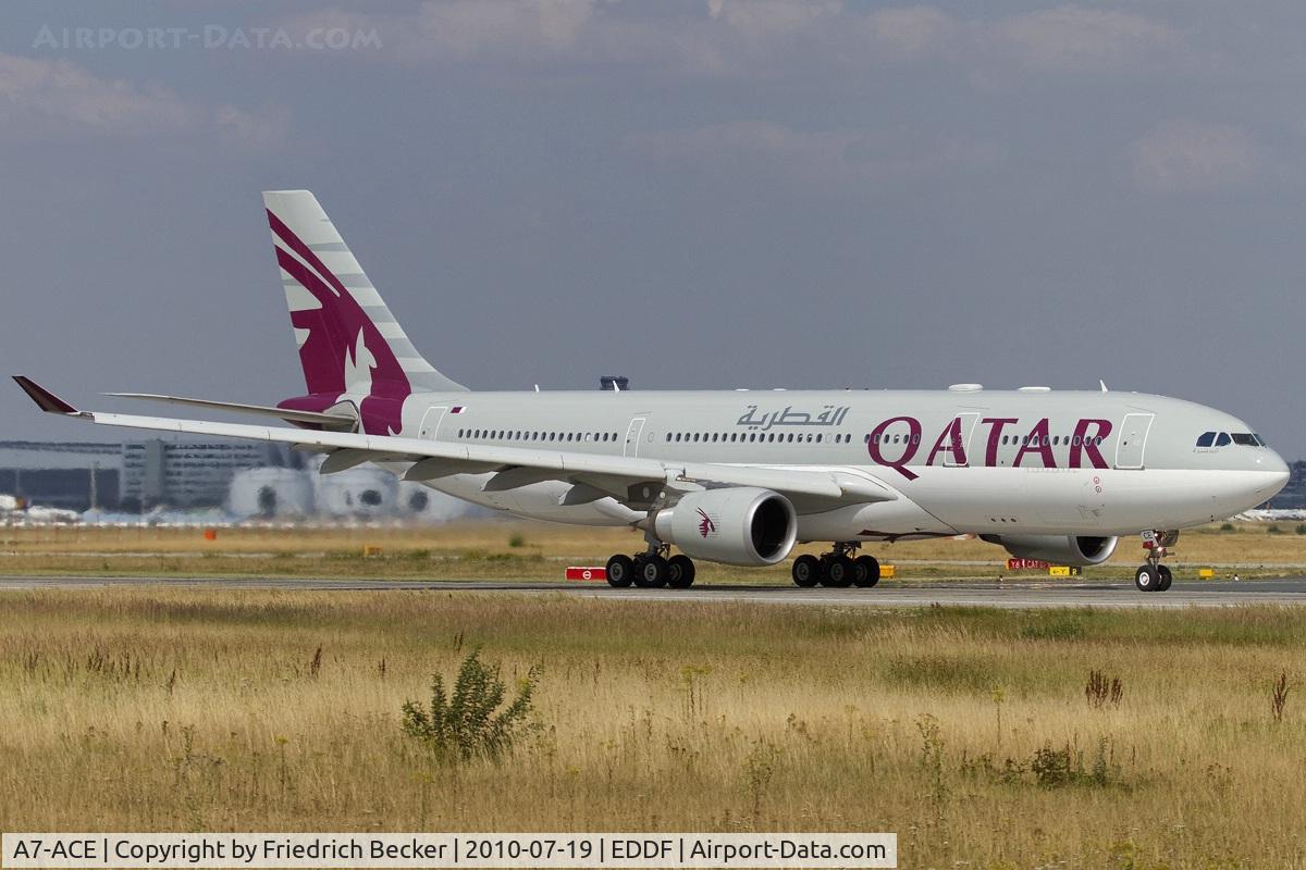 A7-ACE, 2004 Airbus A330-203 C/N 571, departing via RW18W