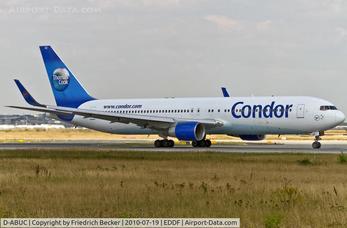 D-ABUC, 1992 Boeing 767-330/ER C/N 26992, departing via RW18W