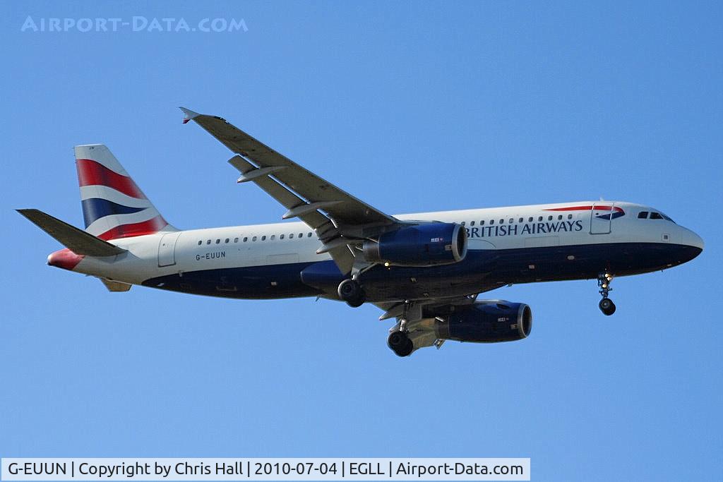 G-EUUN, 2003 Airbus A320-232 C/N 1910, British Airways