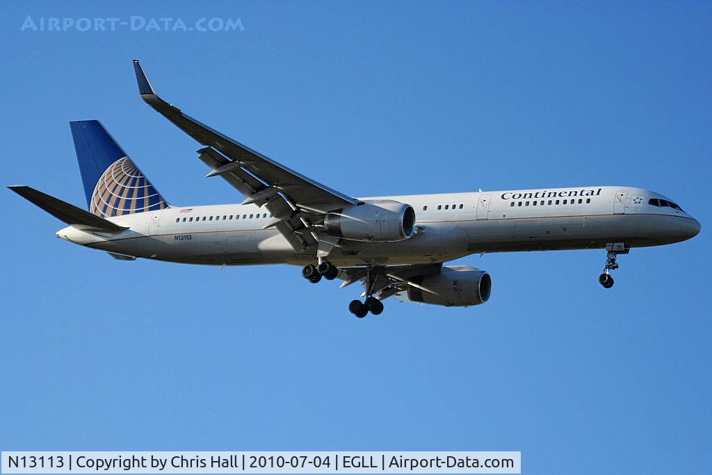 N13113, 1995 Boeing 757-224 C/N 27555, Continental Airlines