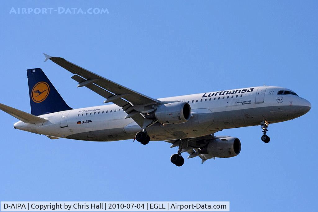 D-AIPA, 1989 Airbus A320-211 C/N 0069, Lufthansa