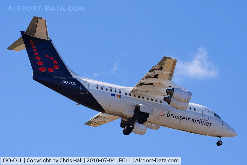 OO-DJL, 1995 British Aerospace Avro 146-RJ85 C/N E.2273, Brussels Airlines