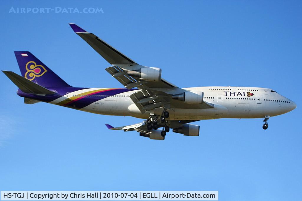 HS-TGJ, 1990 Boeing 747-4D7 C/N 24459, Thai Airways International