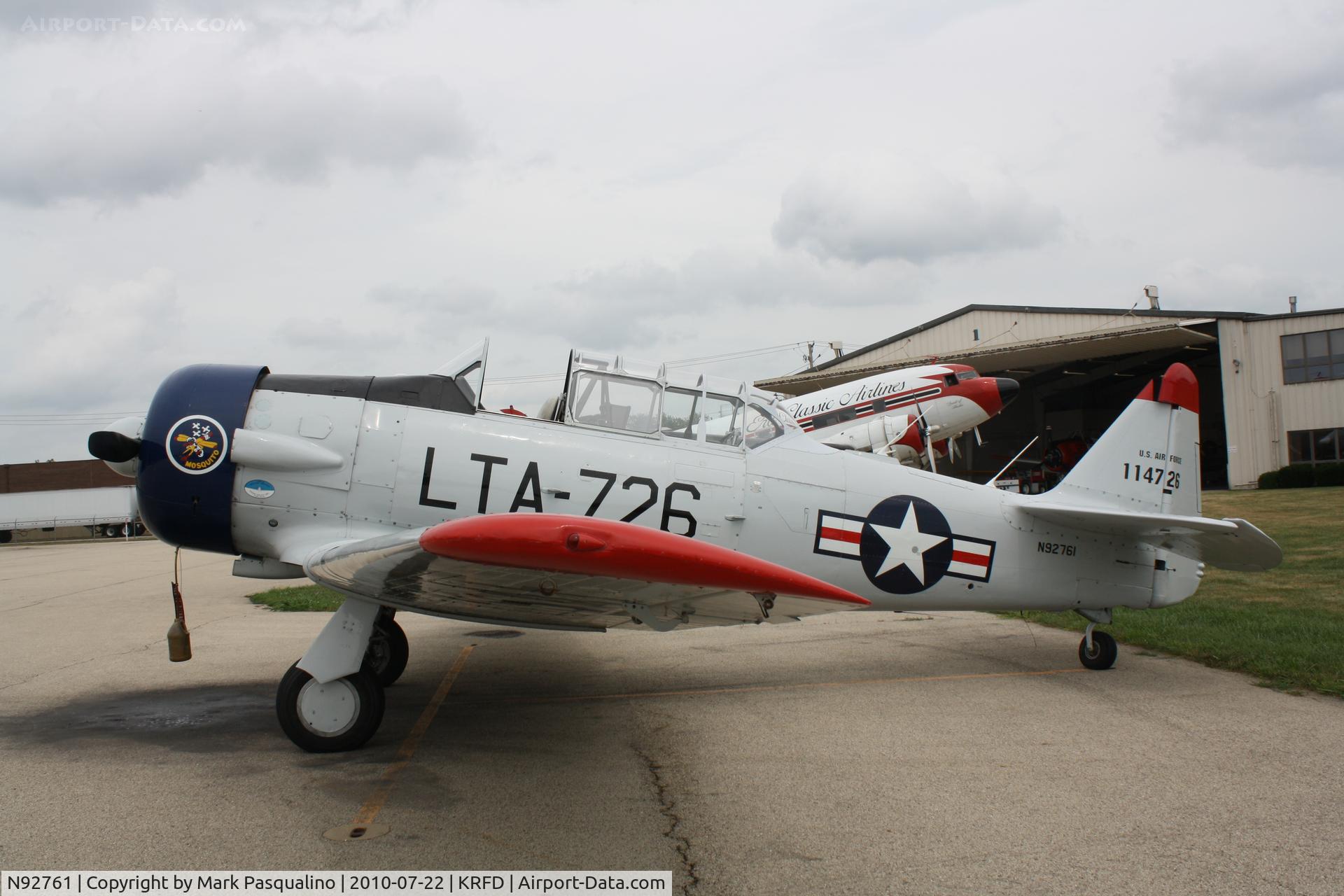N92761, 1958 North American AT-6G Texan C/N 182-413 (51-14726), North American AT-6G