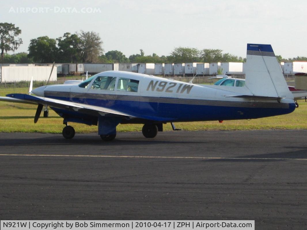 N921W, 1964 Mooney M20C Ranger C/N 2878, On the ramp at Zephyrhills, Florida during Sun N Fun week.