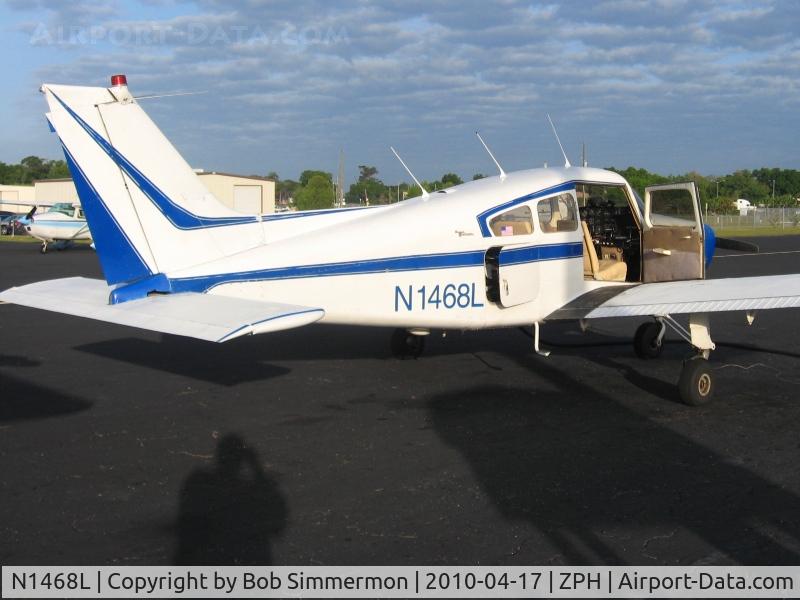 N1468L, 1965 Beech A23 C/N M-864, Fueling at Zephyrhills, Florida during Sun N Fun week.