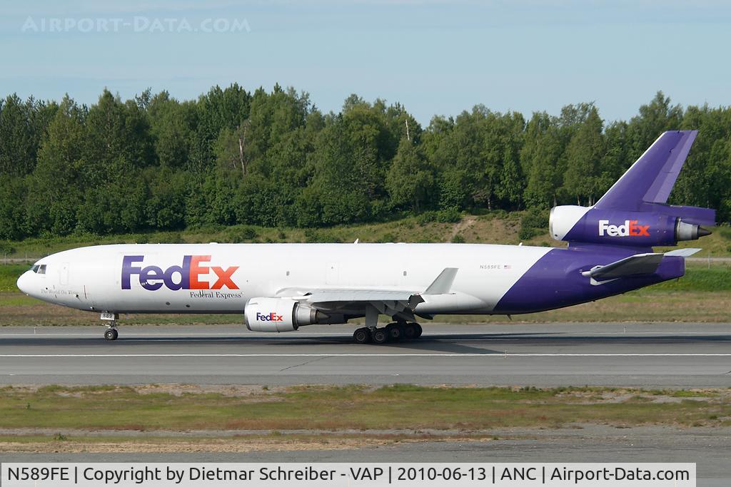 N589FE, 1992 McDonnell Douglas MD-11F C/N 48491, Fedex MD11