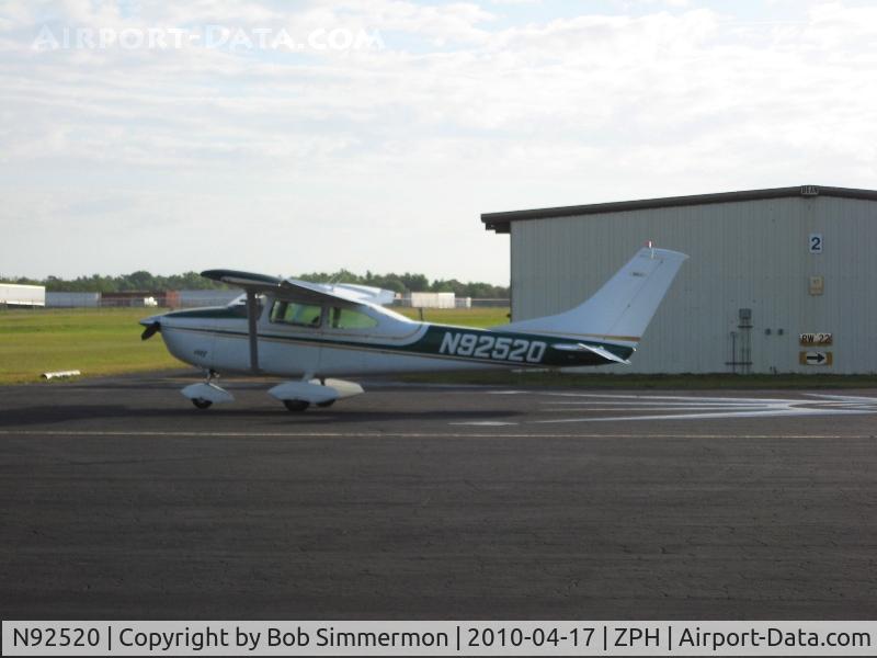 N92520, 1970 Cessna 182N Skylane C/N 18260242, On the ramp at Zephyrhills, Florida