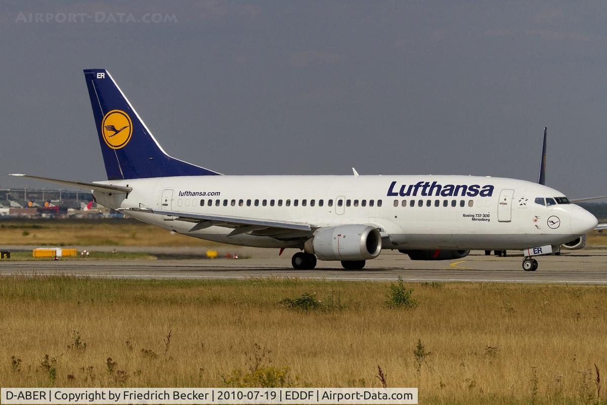 D-ABER, 1992 Boeing 737-330 C/N 26431, departing via RW18W