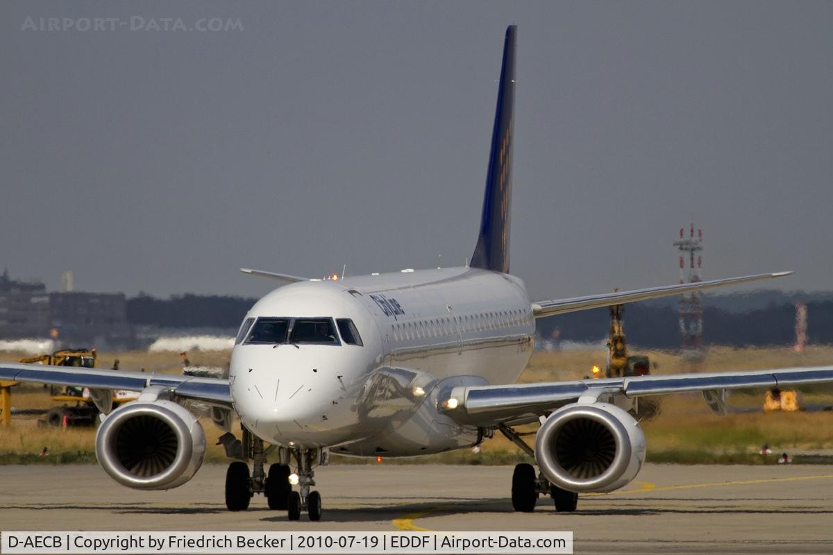 D-AECB, 2009 Embraer 190LR (ERJ-190-100LR) C/N 19000332, holding point RW18W