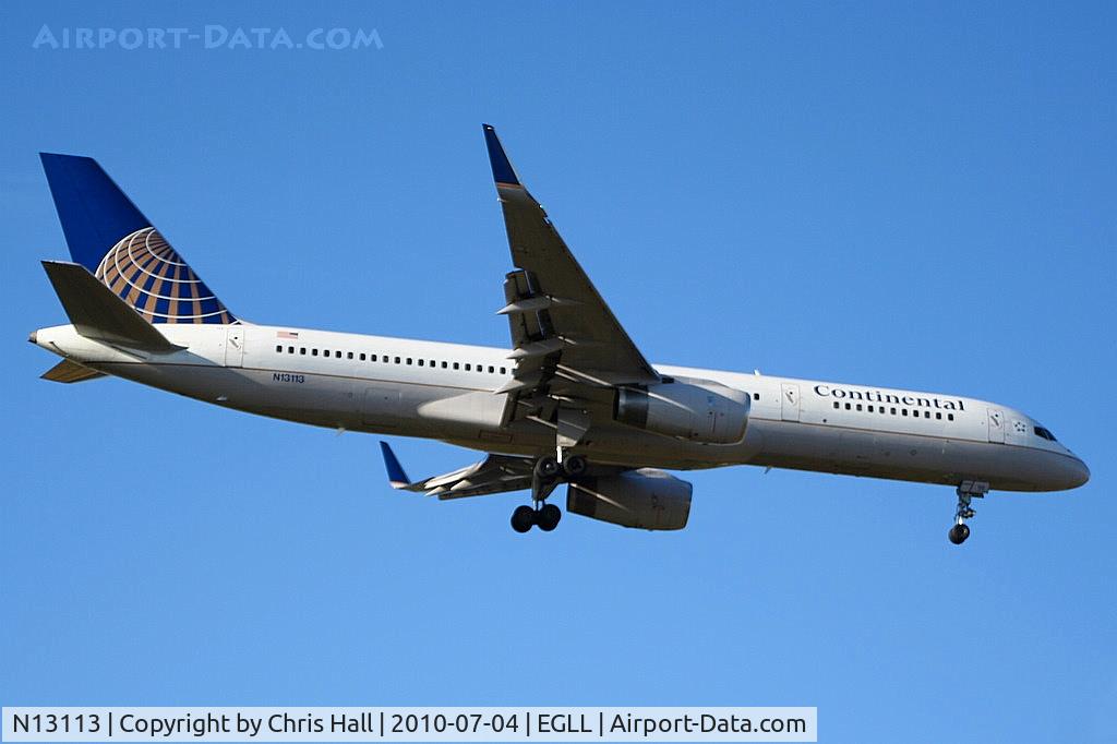 N13113, 1995 Boeing 757-224 C/N 27555, Continental Airlines
