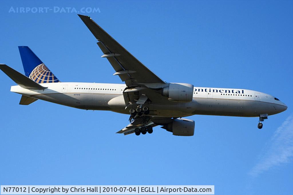 N77012, 1999 Boeing 777-224 C/N 29860, Continental Airlines