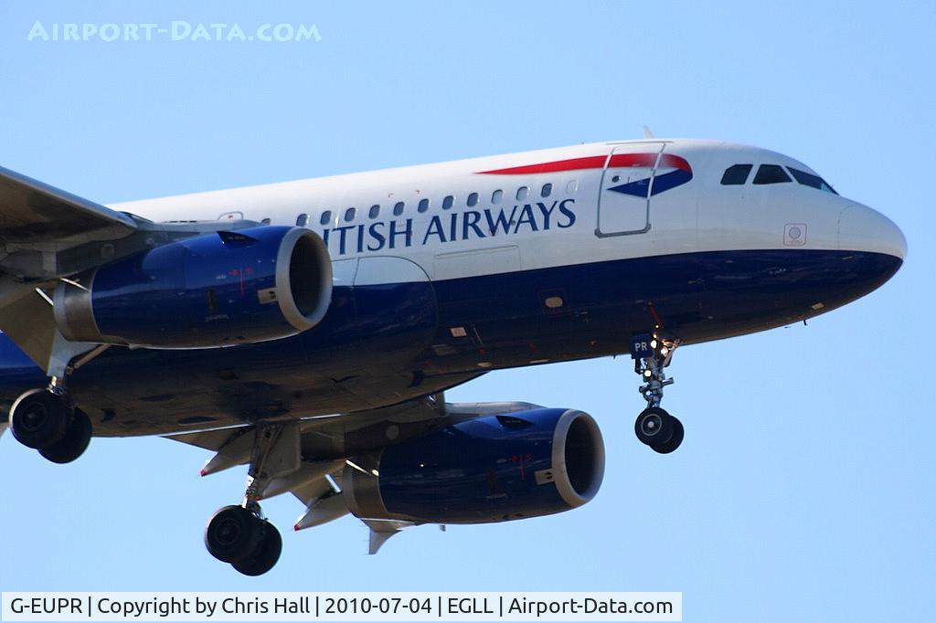 G-EUPR, 2000 Airbus A319-131 C/N 1329, British Airways