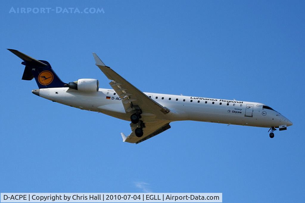 D-ACPE, 2001 Bombardier CRJ-701ER (CL-600-2C10) Regional Jet C/N 10027, Lufthansa CityLine