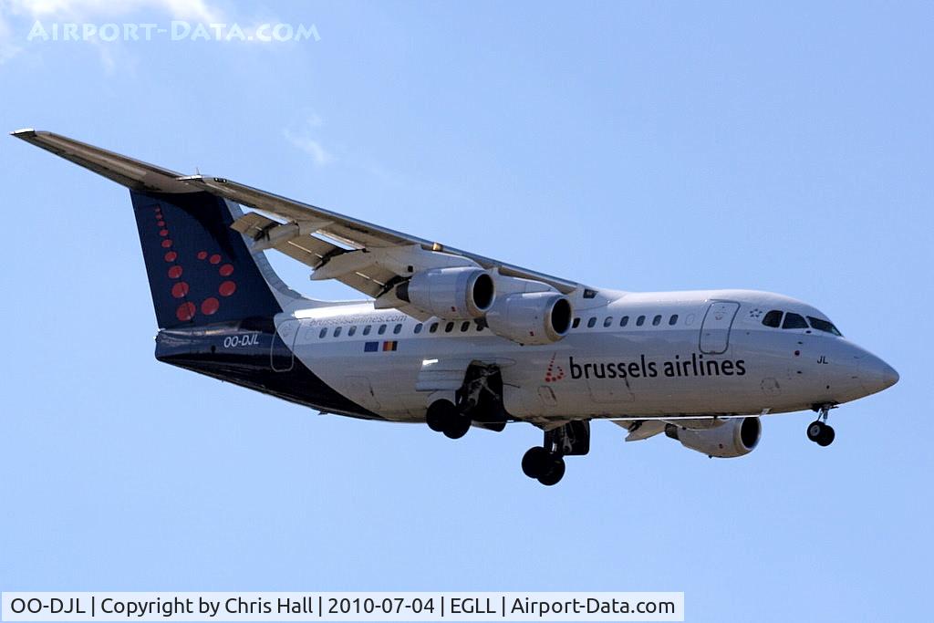 OO-DJL, 1995 British Aerospace Avro 146-RJ85 C/N E.2273, Brussels Airlines