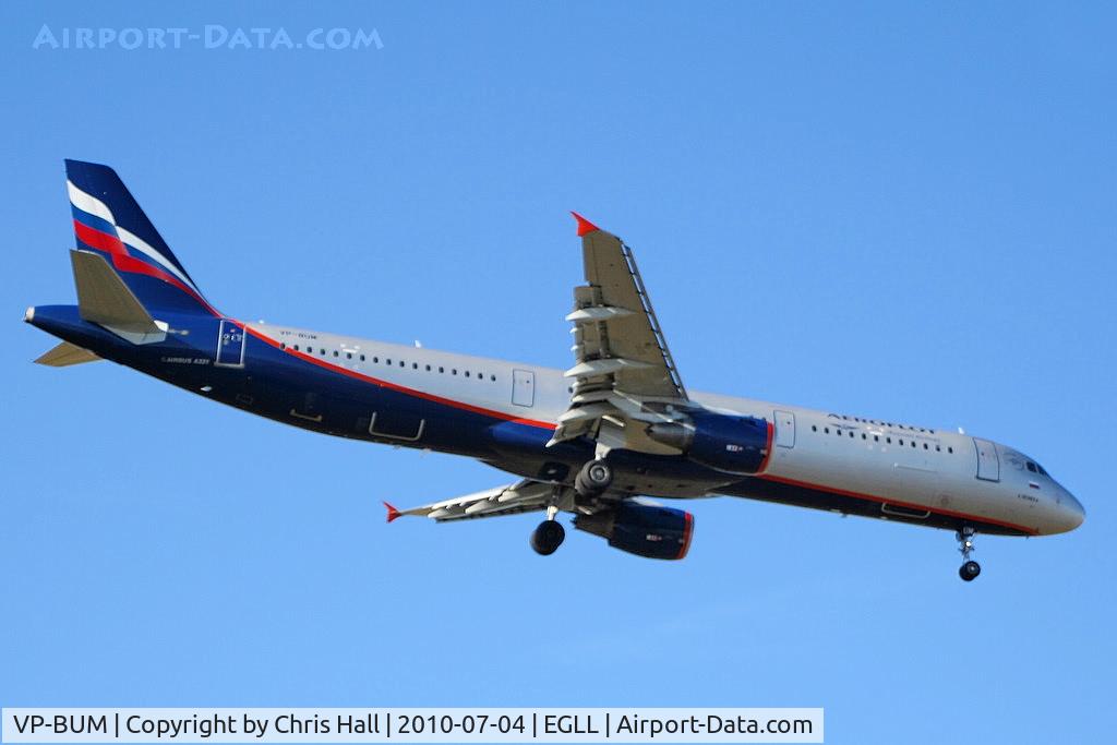 VP-BUM, 2007 Airbus A321-211 C/N 3267, Aeroflot
