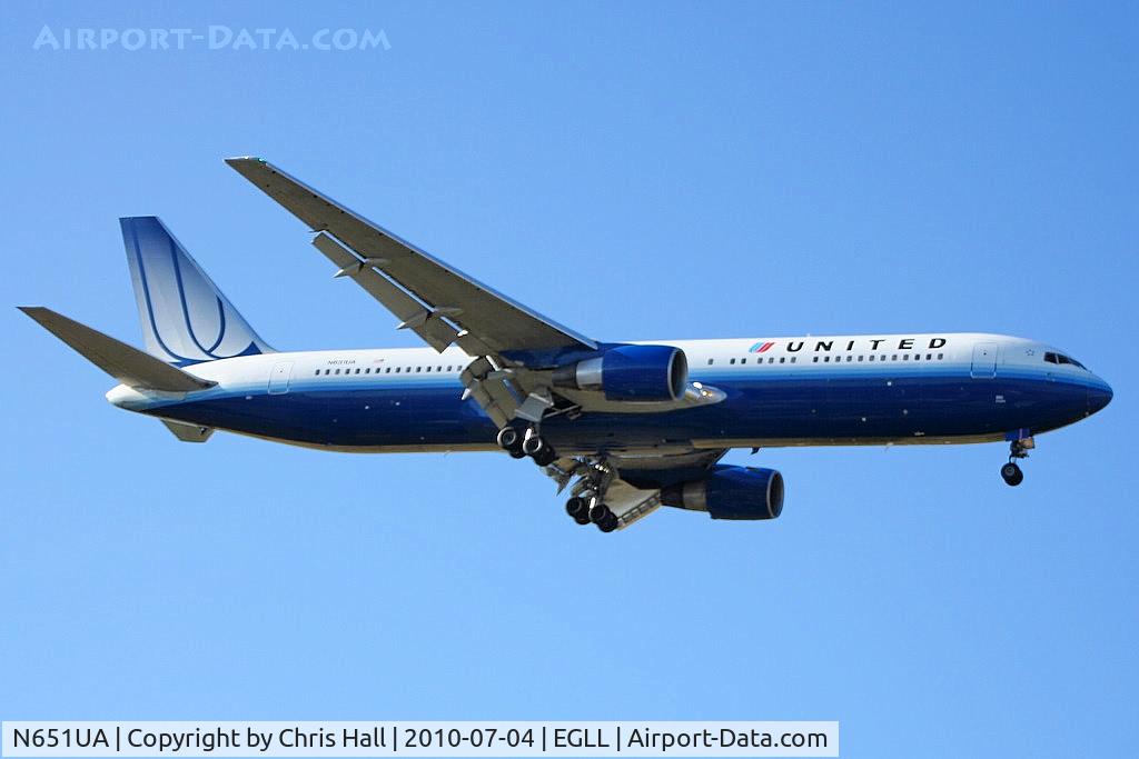 N651UA, 1992 Boeing 767-322 C/N 25389, United Airlines