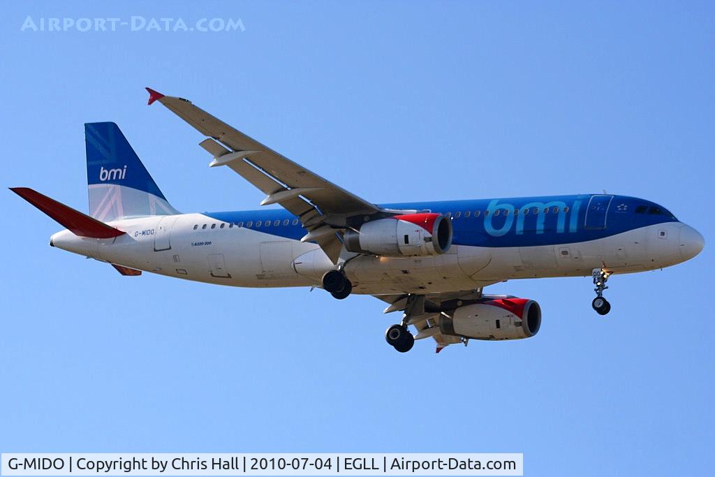 G-MIDO, 2002 Airbus A320-232 C/N 1987, BMI British Midland