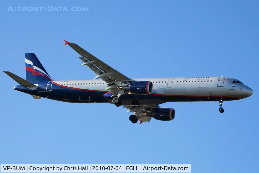 VP-BUM, 2007 Airbus A321-211 C/N 3267, Aeroflot